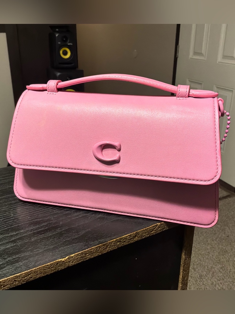 Coach Pink Leather Top-Handle Satchel